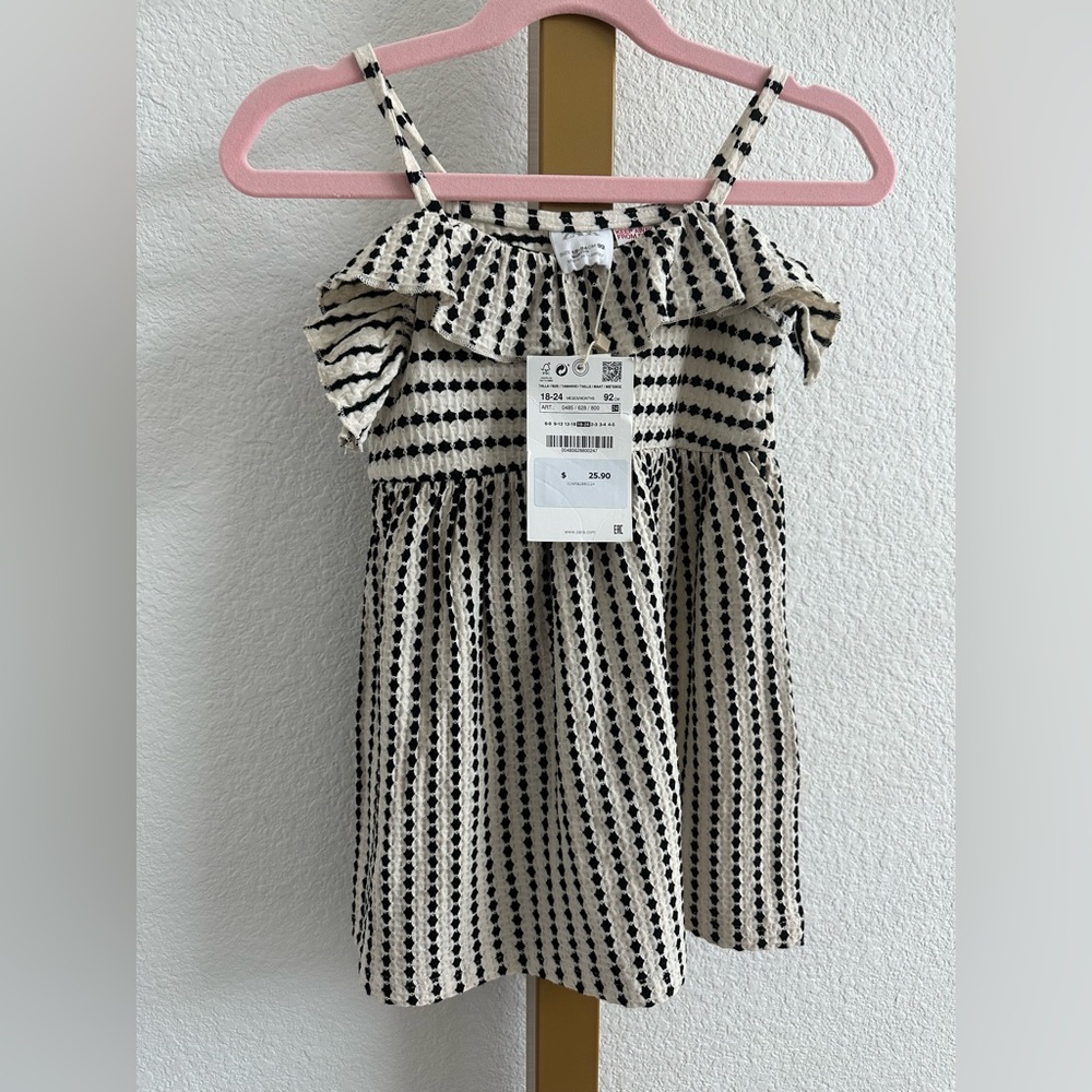 Striped Ruffle Kids Dress